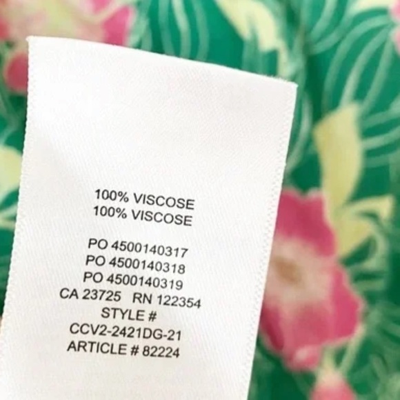 NWT Aritzia Sunday Best New Cropped Tie-Front Blouse Floral Green Size Small - Picture 9 of 9